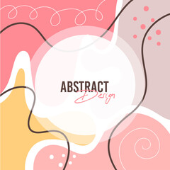 Abstract background. Modern design template in minimal style. Stylish cover for beauty presentation, branding design.