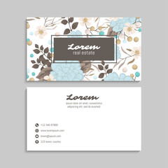 Business Card Set. Vector illustration. EPS10. Template
