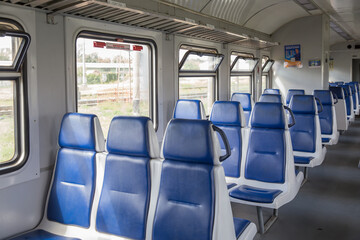 interior of a passenger train