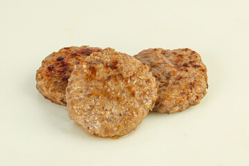 Homemade roasted cutlet minced meat