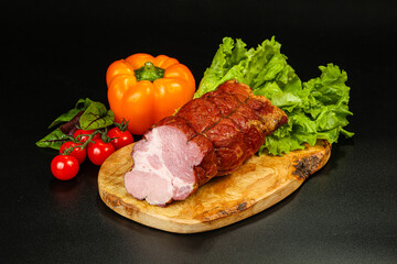 Delicous smoked pork for snack