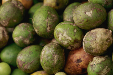 Makok or olive fruit in market, Thailand.