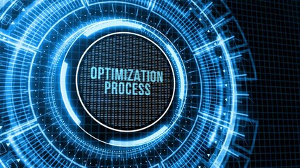 Internet, business, Technology and network concept. Optimization Software Technology Process System Business concept