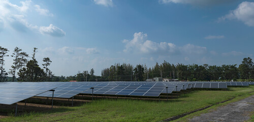 Solar Cell for clean energy, coppy space for messages.