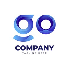 Gradient Go Logo Template 2