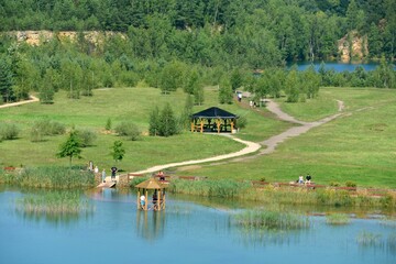 Park Gródek, dawny Kamieniołom, Polskie Malediwy, w Jaworznie na Śląsku