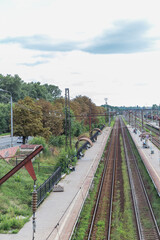 Fototapeta premium railway in the countryside