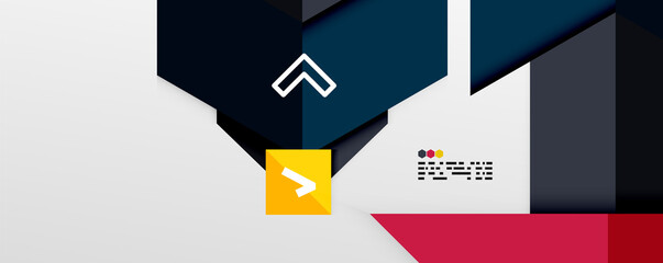 Shiny color triangles and geometric shapes vector abstract background