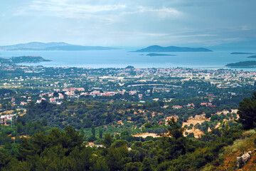 Panoramic view of Urla, Izmir province Turkey