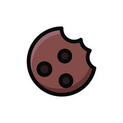Fototapeta premium biscuit icon illustration vector graphic