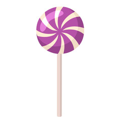 candy on a stick for halloween. element isolated on white background