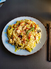 spaghetti with shrimp