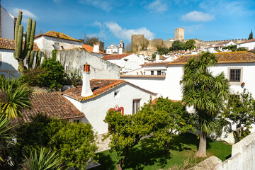 Obraz premium Beautiful medieval village of Obidos in the centre of Portugal