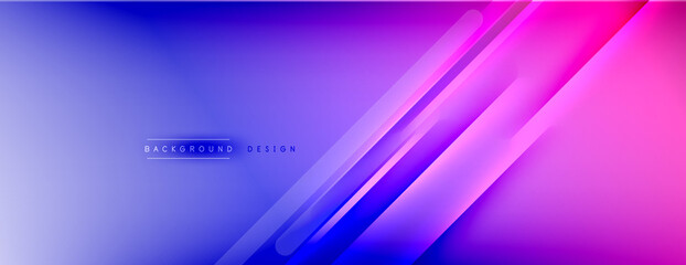 Abstract background - lines composition created with lights and shadows. Technology or business digital template. Trendy simple fluid color gradient abstract background with dynamic