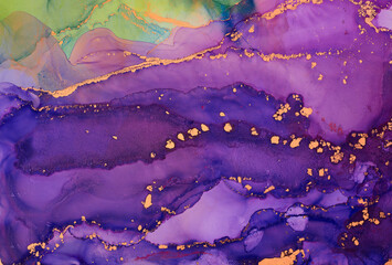 Alcohol ink art.Mixing liquid paints. Modern, abstract colorful background, wallpaper. Marble texture.Translucent colors
