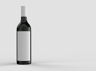 wine bottle mockup