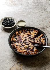 cottage cheese casserole with blueberries
