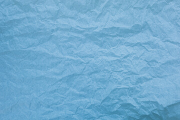 Obraz premium Blue paper with wrinkles texture