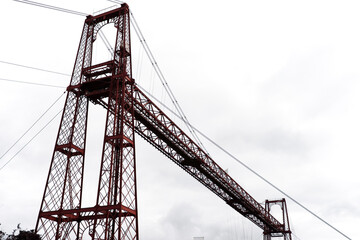 Fototapeta na wymiar Hanging Bridge of Biscay in Portugalete