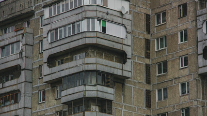 old soviet architecture building in the city
