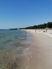 The romantic scenery in the coastal landscapes with beaches and hills in Southern Sweden, Scandinavia
