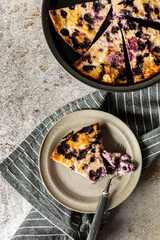 cottage cheese casserole with blueberries