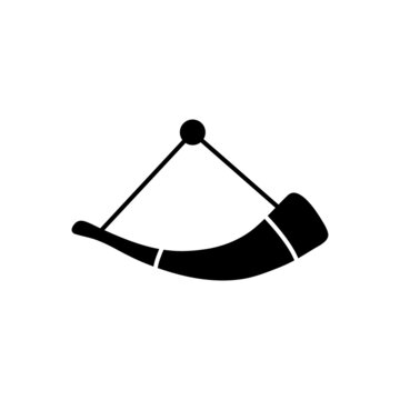 drinking horn icon - vector 