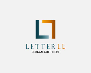 Obraz premium Initial Letter LL Logo Template Design