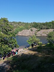 Fototapeta premium The stunning landscapes in Stockholms Skärgård in the Archipelago of Sweden