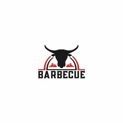 barbecue beef logo vector
