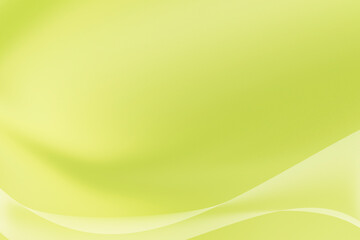 Fototapeta premium Yellow green curve wave pattern smooth gradient background image