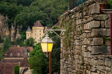 old street lamp in the village