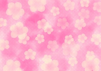 梅花模様の背景