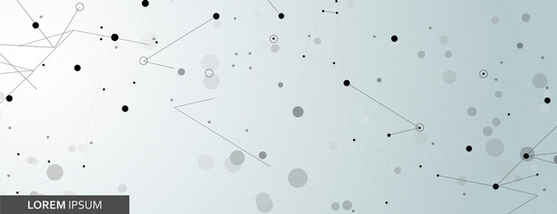 Global molecular medical evolution. Abstract technology structure. Social internet biology vector. Polygonal low poly illustration