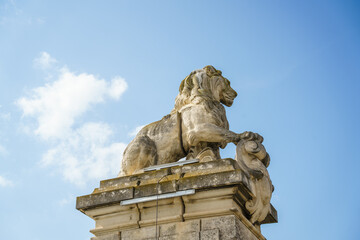 lion statue at Arles France