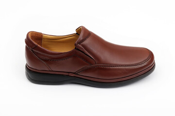 Classic brown leather men's shoes