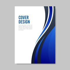 Book cover brochure modern style design. Vector illustration.