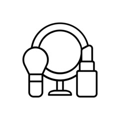 Cosmetics icon vector set. makeup illustration sign collection. woman beauty symbol or logo.
