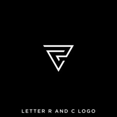 LETTER R AND C LOGO DESIGN