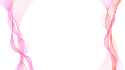 Obraz premium ピンク色ネットワーク幾何学背景フレーム