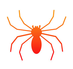 Red spider silhouette