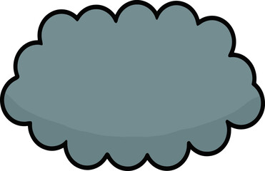 black cloud illustration design