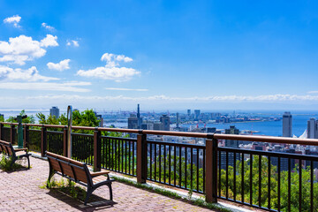 Fototapeta na wymiar landscape of Kobe city panorama view