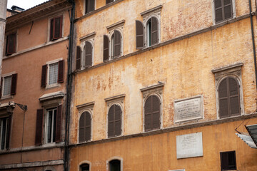 Fototapeta na wymiar Buildings at the Piazza della Rotonda in Rome