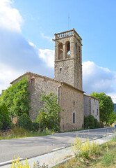 Fototapeta na wymiar Iglesia Santa Maria de Marles, Gerona Cataluña España 