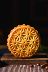 Traditional Chinese Mid-Autumn Festival food moon cake