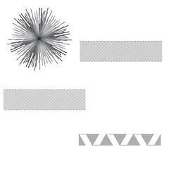 Fototapeta premium Set of abstract design elements. Vector illustration. Geometric shapes .