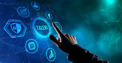 Internet, business, Technology and network concept.Open your talent and potential. Talented human resources - company success