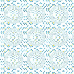 A unique abstract illustration. Original wallpapers. A screensaver mobile devices. A beautiful image will decorate design projects and ideas. A unique combination of lines, waves of curves, textures.