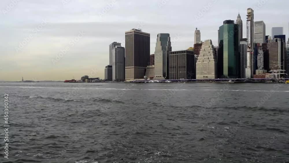 Canvas Prints New york city skyline manhattan panorama view